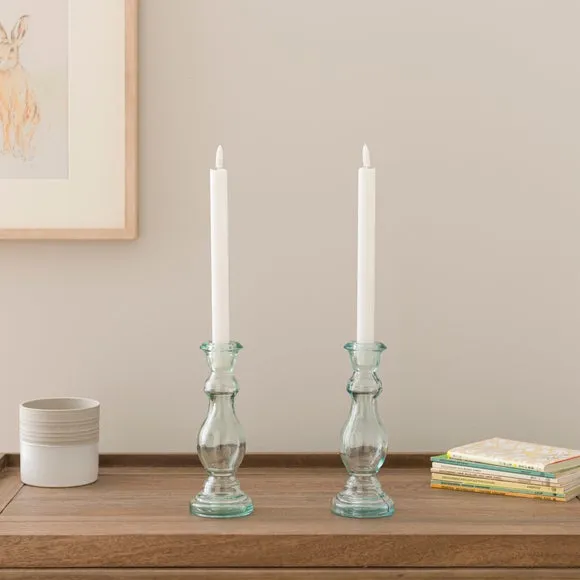 Set of 2 LED Taper Candles 2
