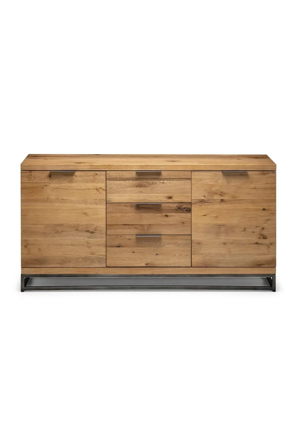 Julian Bowen Brooklyn 2 Door 3 Drawer Sideboard in Light Oak 5