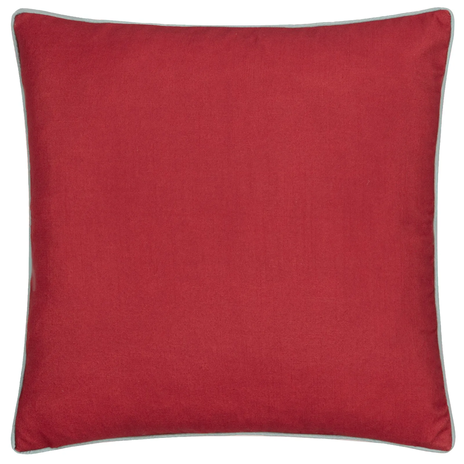 Morris & Co Strawberry Thief Piped Outdoor Cushion in Red 3