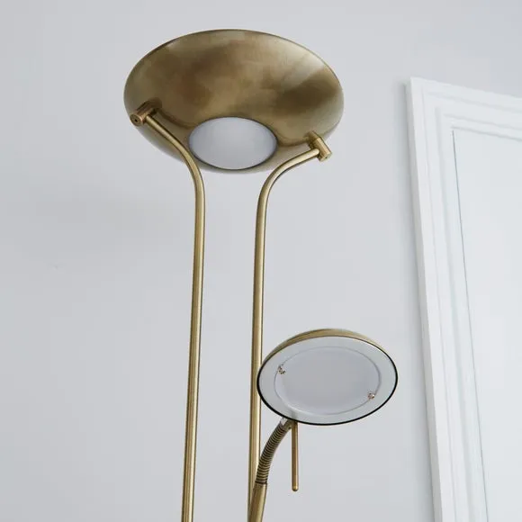 Uplighter Father and Child 2 Arm Floor Lamp 4