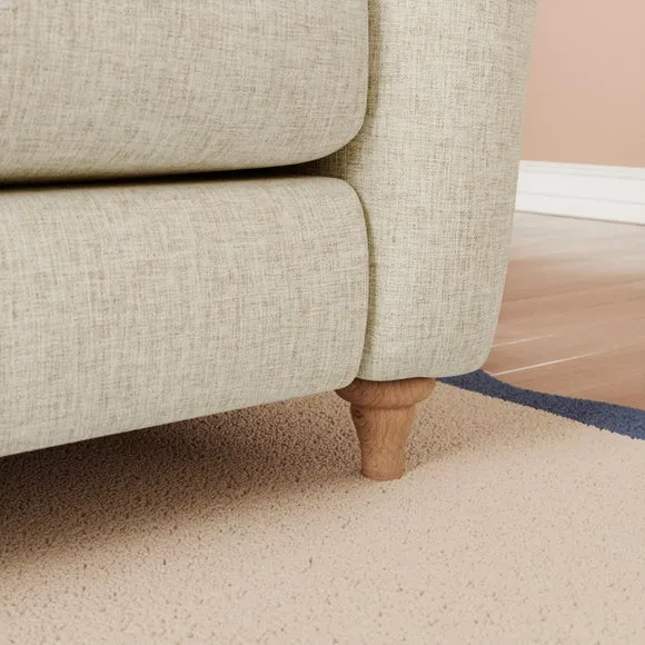 Hattie Slub Faux Linen Corner Sofa 5