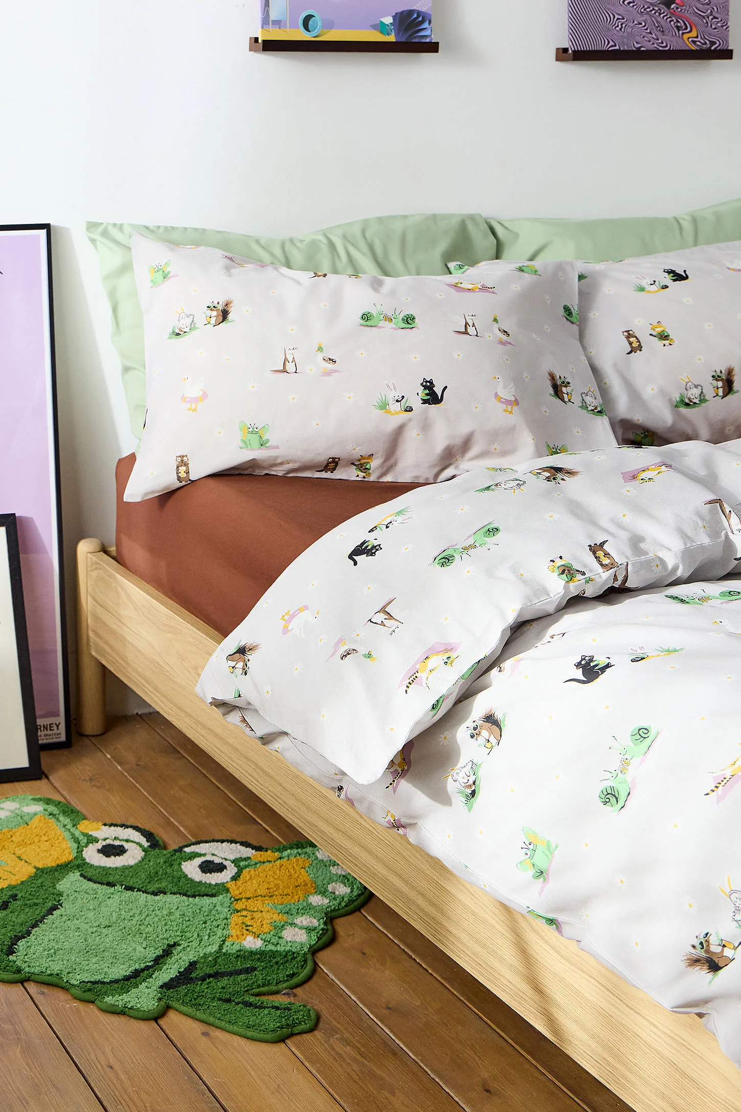 Whimsical Animals Duvet Set - Lilac 4