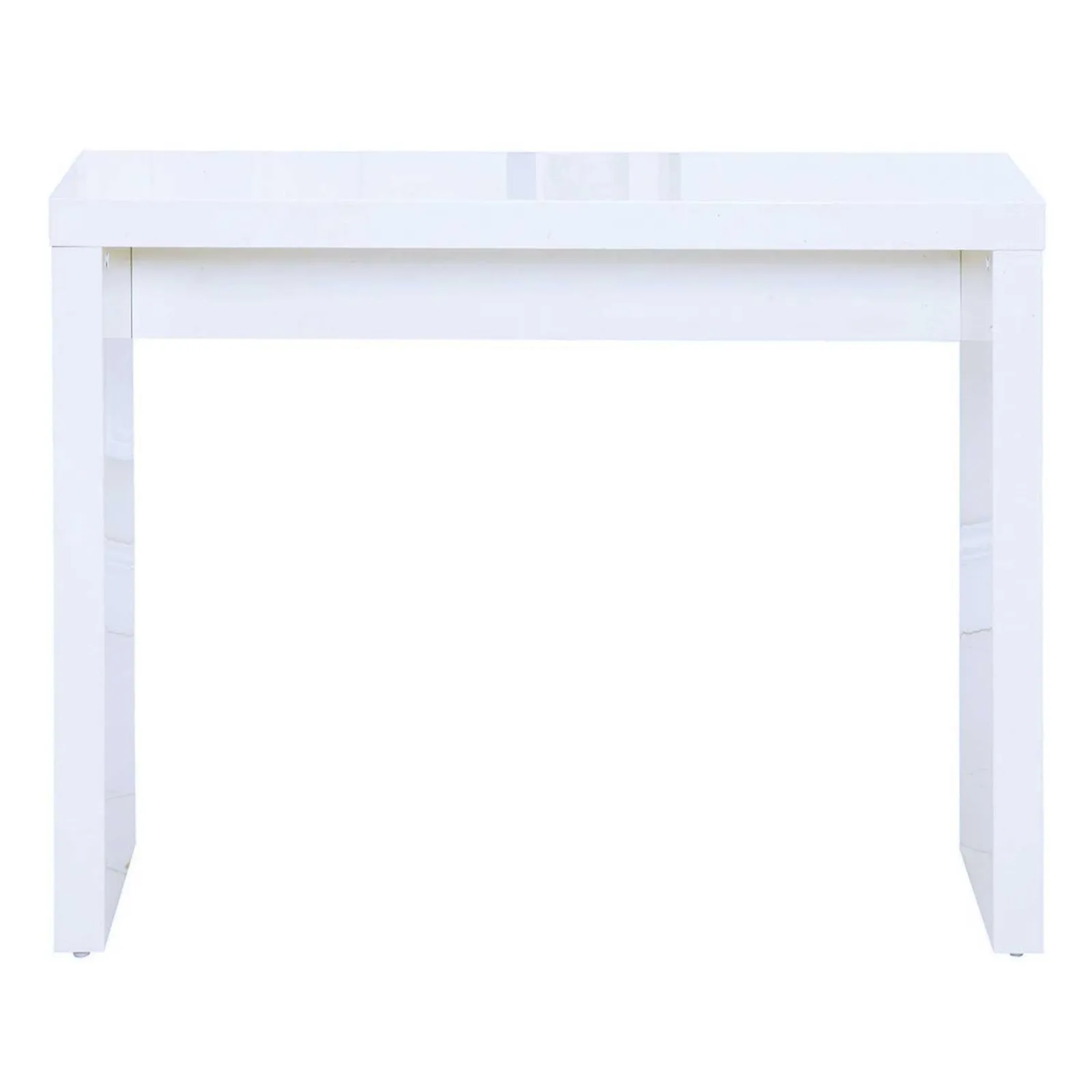 Puro Wooden High Gloss White Console Table White