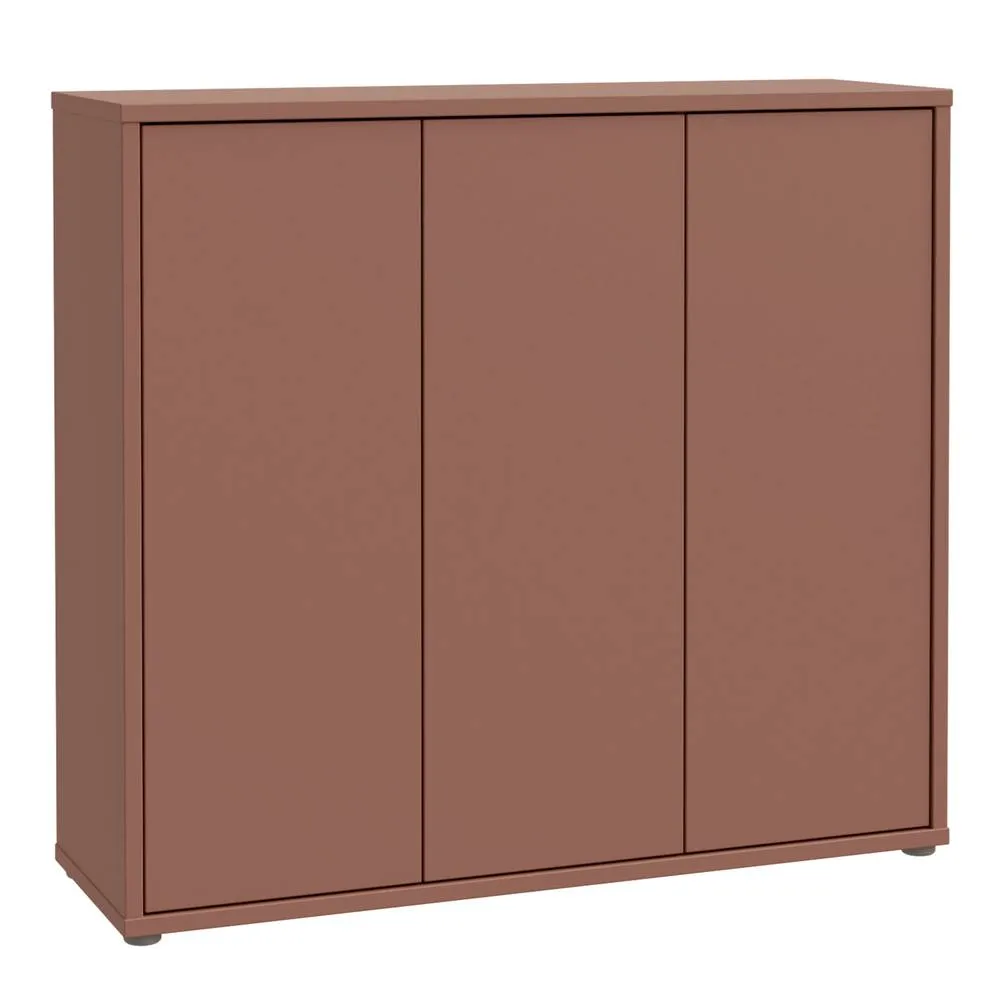 Furniture To Go Alice Springs Shoe Cabinet with 3 Doors Push-to-Open in Terracotta 2
