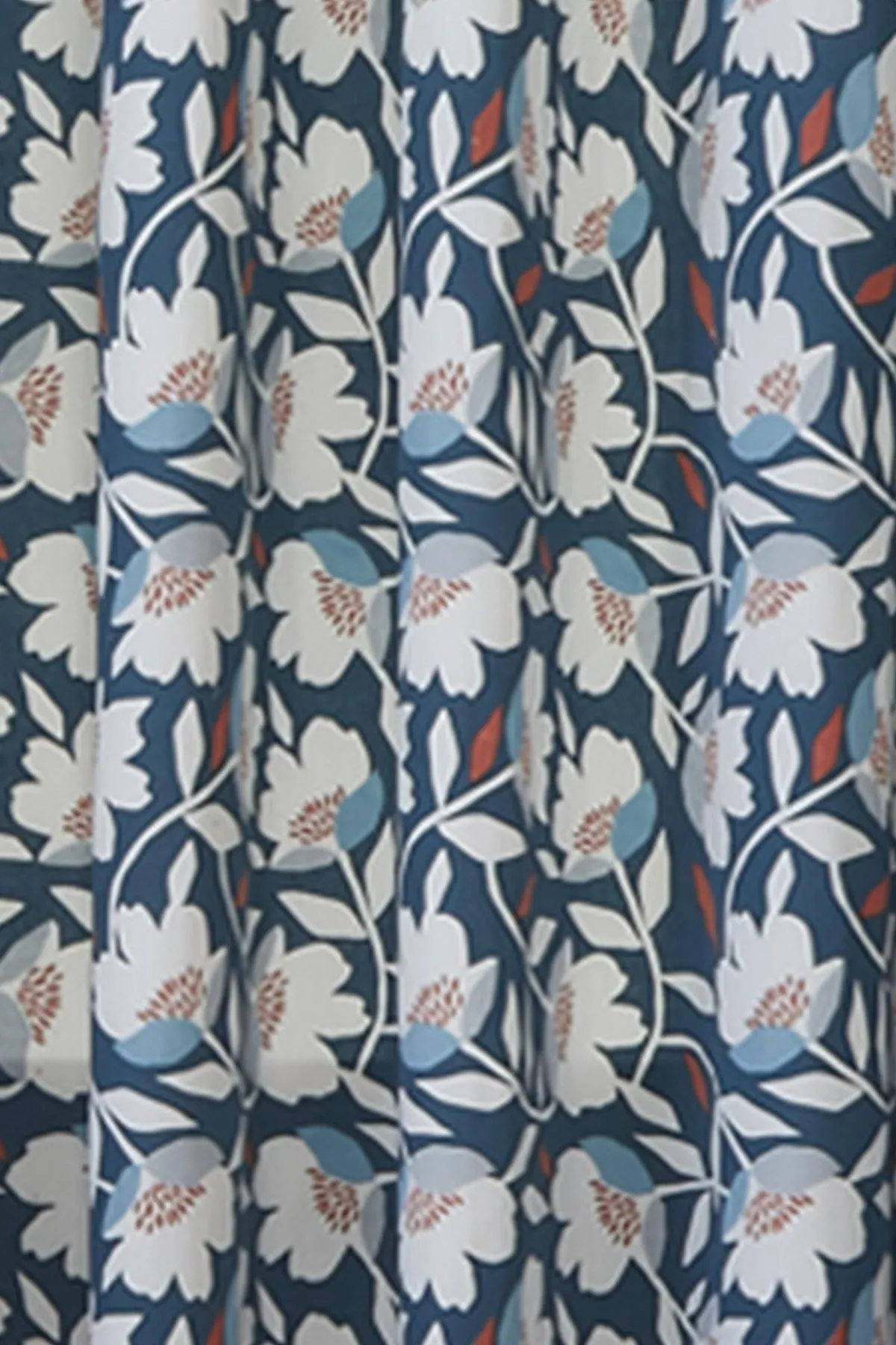 Fusion 'Luna' 100% Cotton Pair of Eyelet Curtains in Teal 3