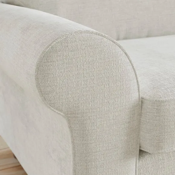 Flori Chenille Soft Texture 3 Seater Sofa 4
