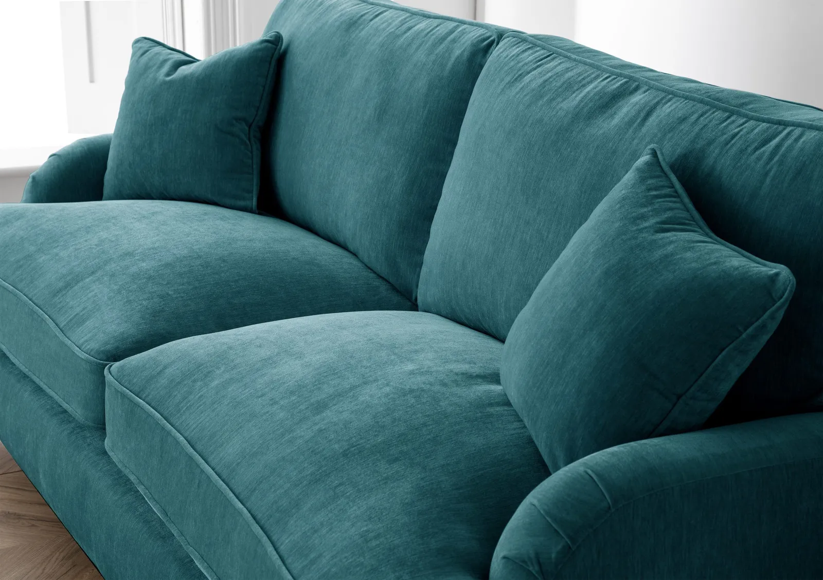 The Great Sofa Company Orla 2 Seater Sofa Manhattan Ice in Emerald 2