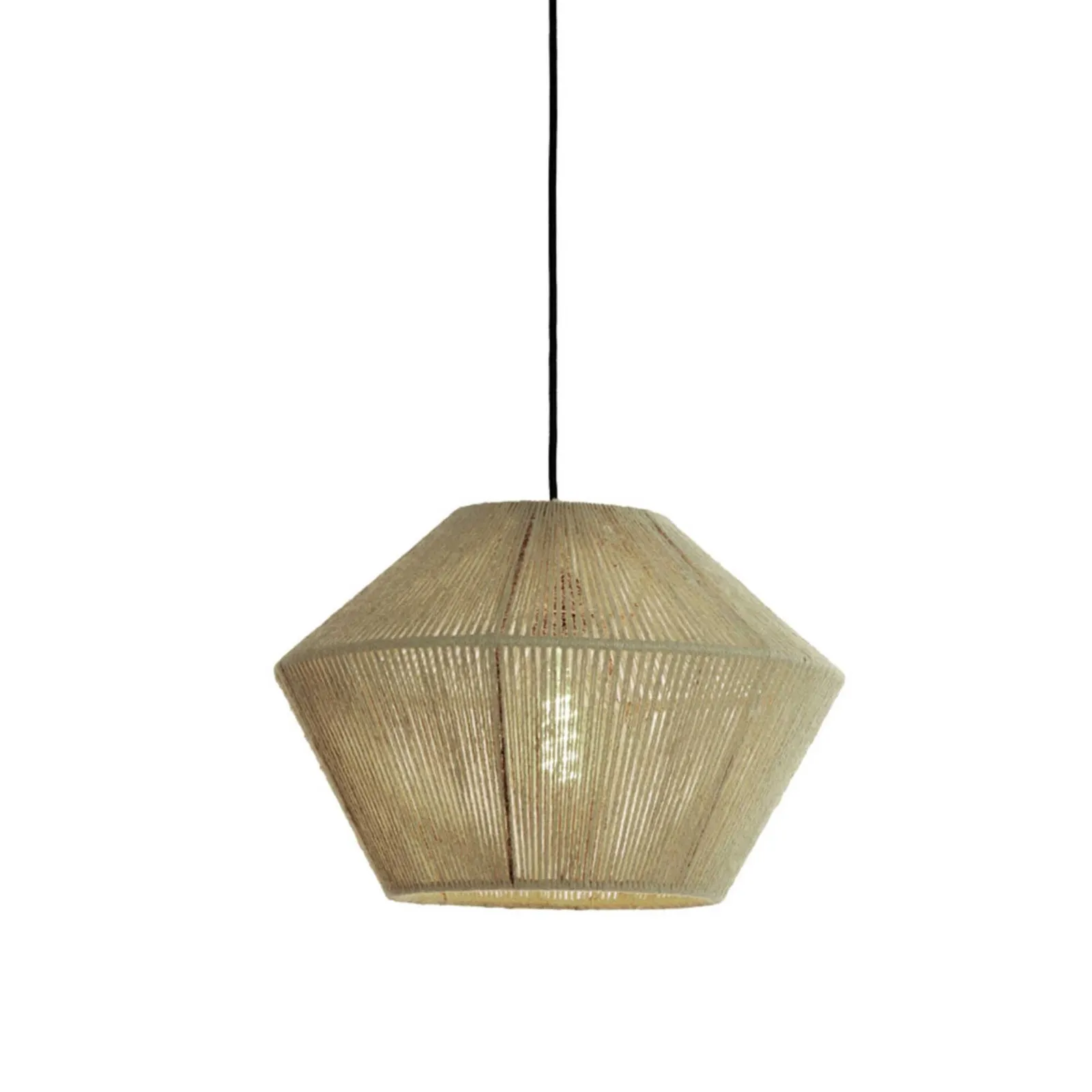 Sage Jute Pendant Light, Green Metal | Barker & Stonehouse 2