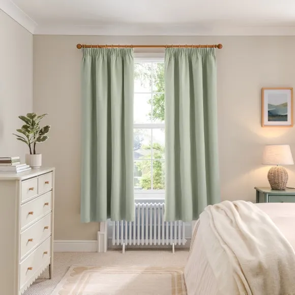 Luna Brushed Pencil Pleat Curtains (Blackout Available) 4