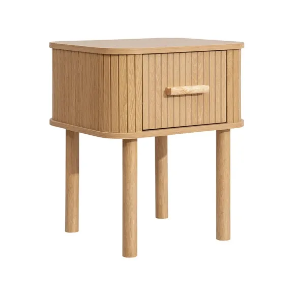 Axel 1 Drawer Fluted Bedside Table 5