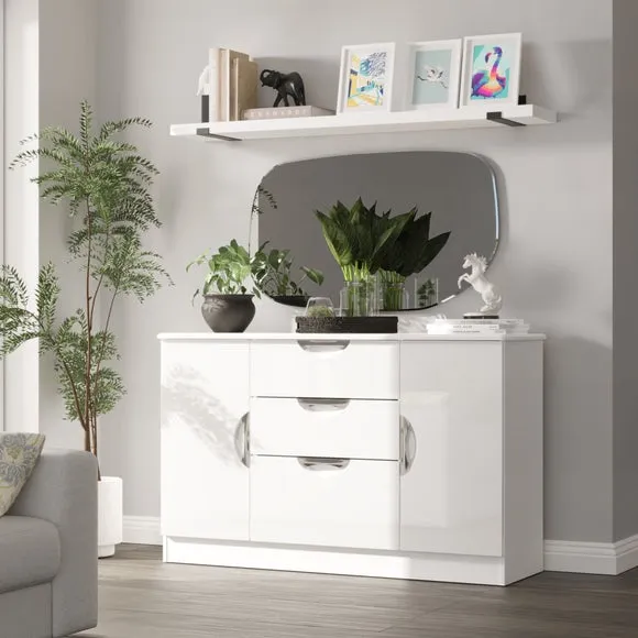 Rowe 2 Door 3 Drawer Wide Sideboard