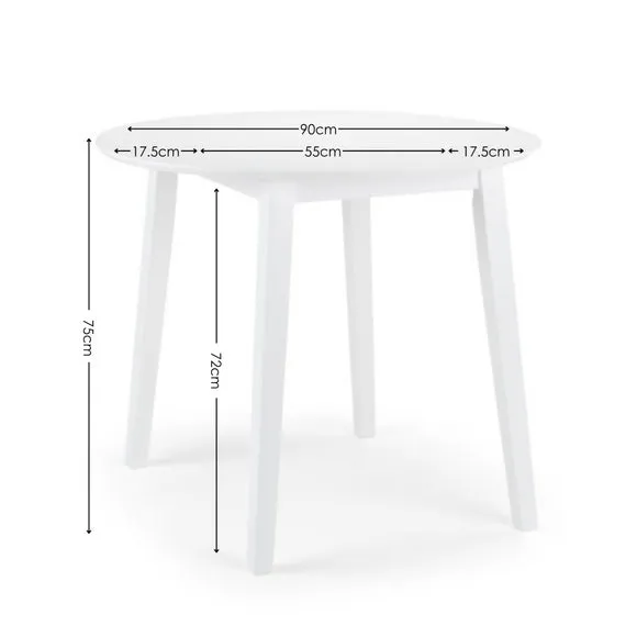 Coast 2-4 Seater Round Extendable Dining Table with 4 Chairs 6