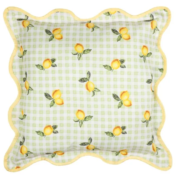 Fruits Lemons Outdoor Square Cushion 3