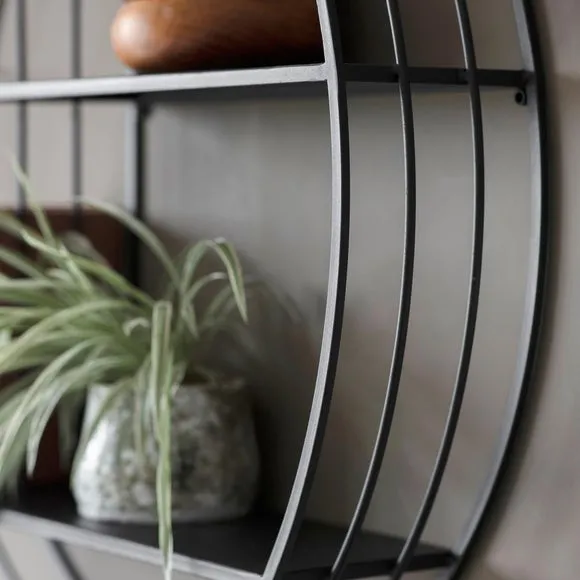 Marlo Round Metal Wall Storage Unit 2