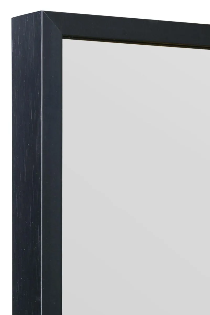 MirrorOutlet Black Aluminium Edged Wall Mirror 47" X 31" 120 X 80CM 6