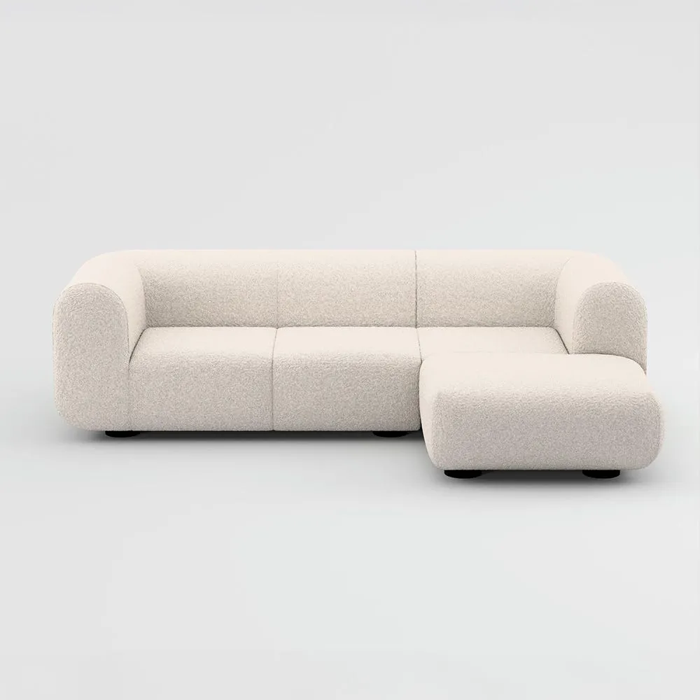 Tom Dixon Plump Corner Sofa Config 5 Alpine 101 Black Legs 2