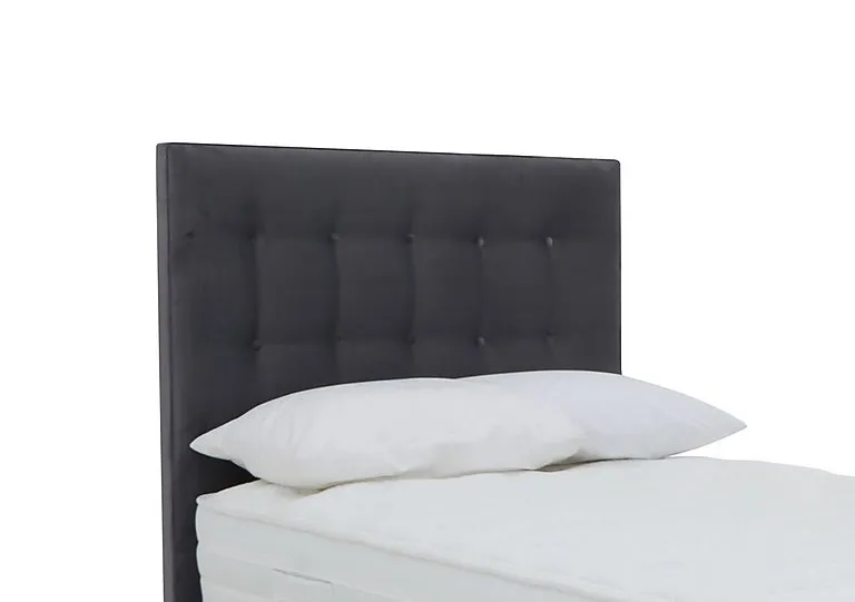 Coral Floor Standing Headboard - Small Double - Luxury Charcoal