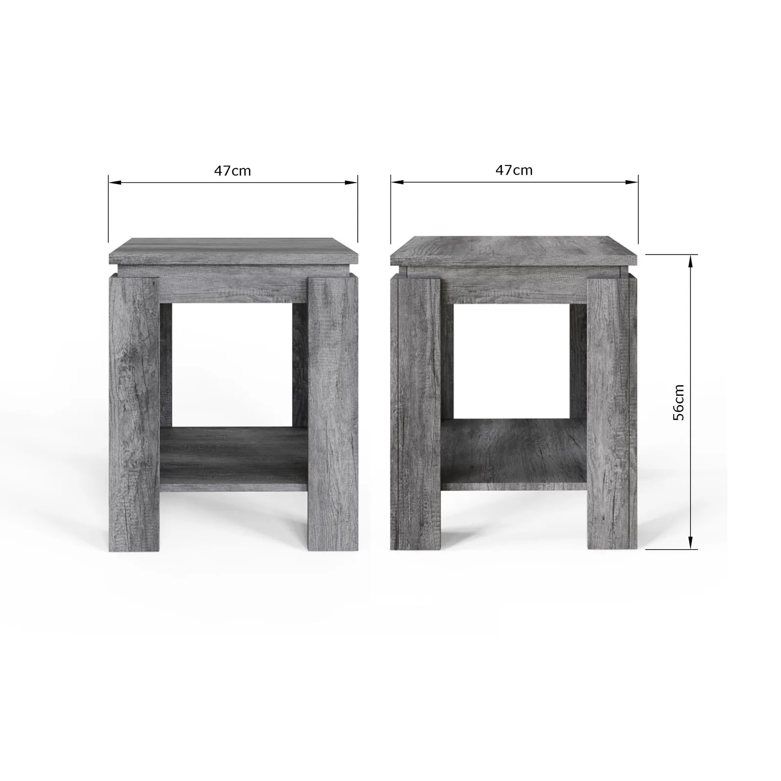 GFW Canyon Lamp Table in Charcoal 5