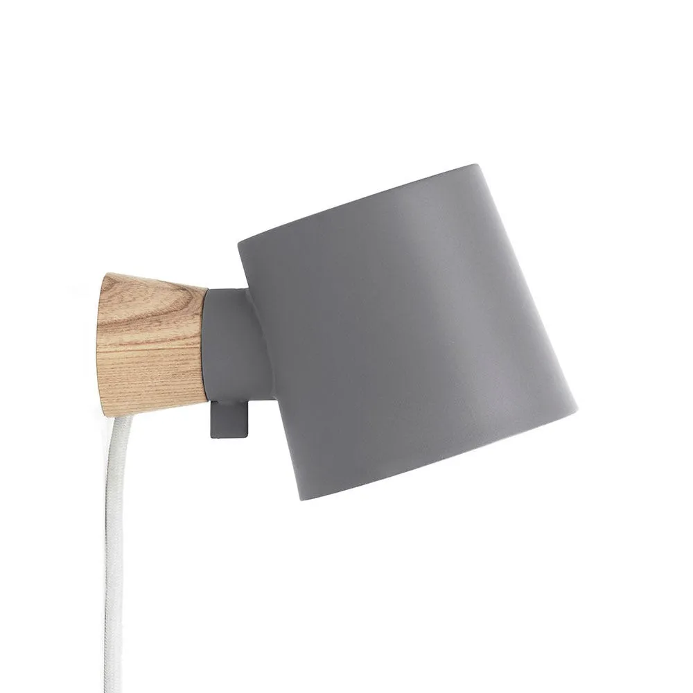 Normann Copenhagen Rise Plug-in Wall Light Grey 3