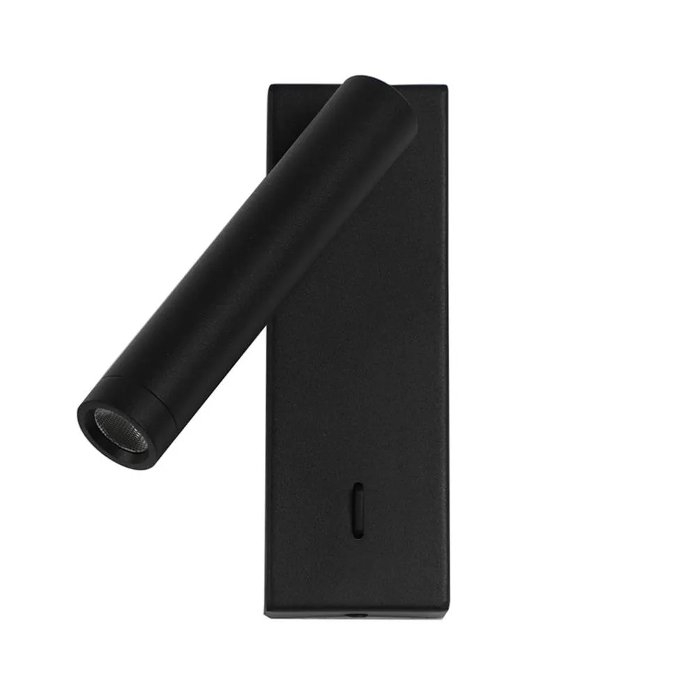 Netlighting Cali Reading Wall Light Black 3000K Warm White