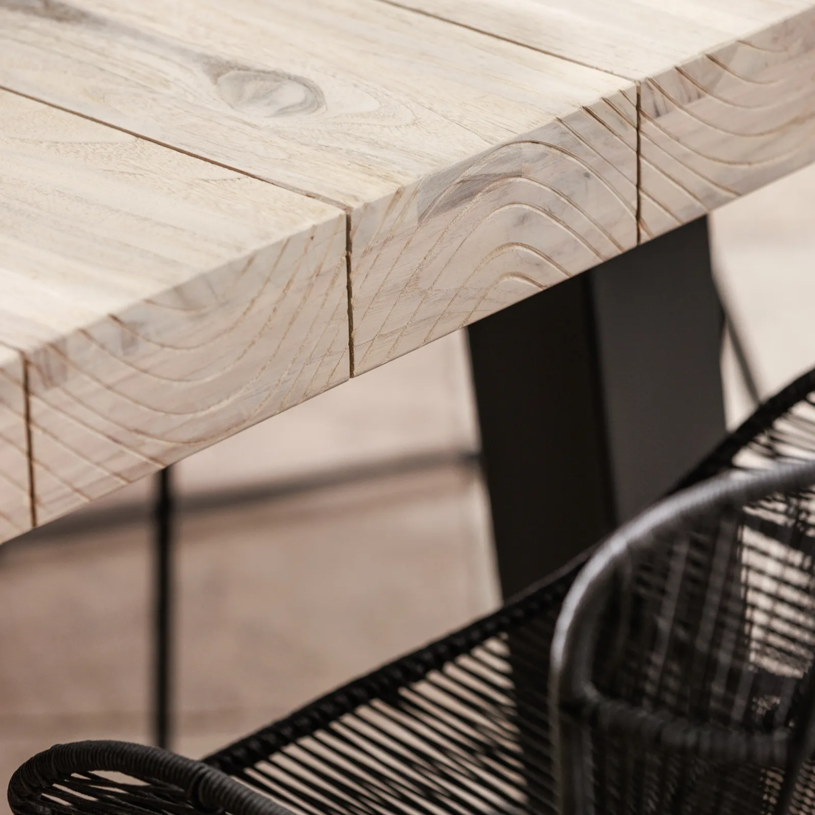 Beach Dining Table 195X95Cm, Teak, Neutral | W195cm | Barker & Stonehouse 5