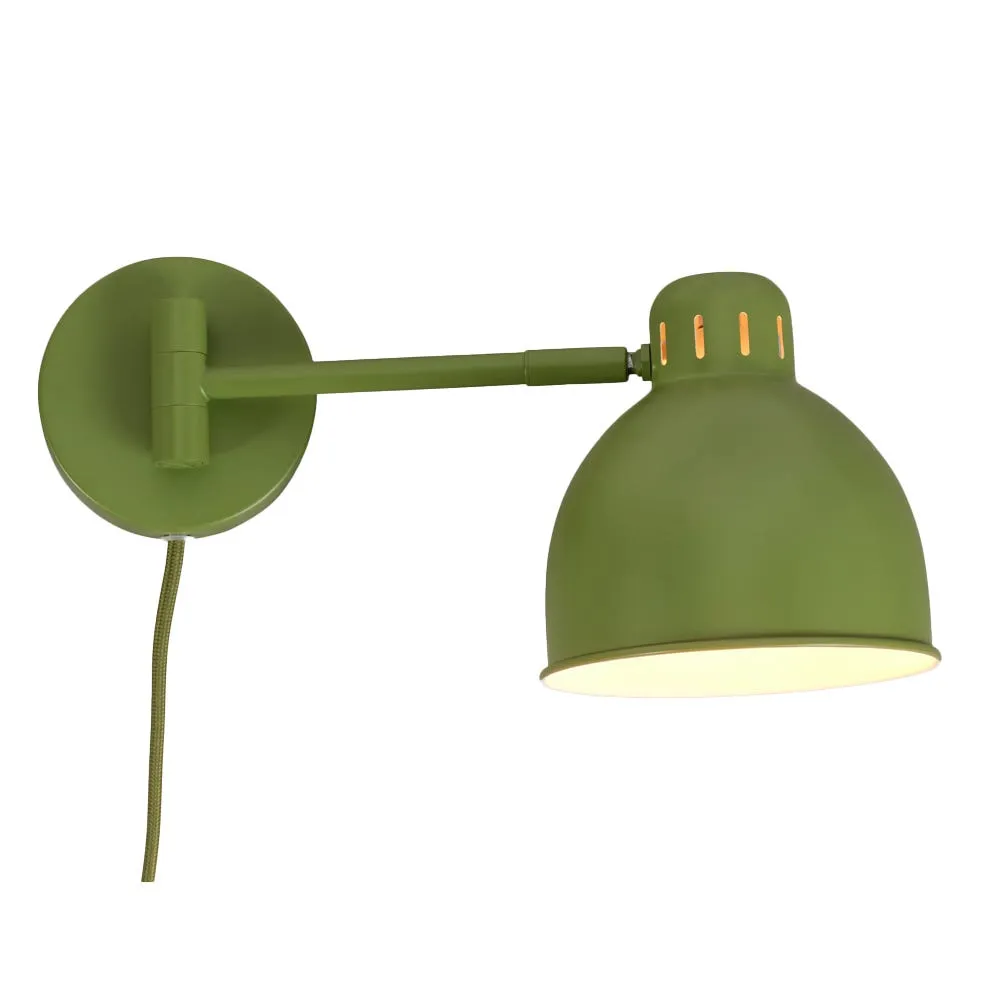 Heal's Spencer Metal Wall Lamp Green 2