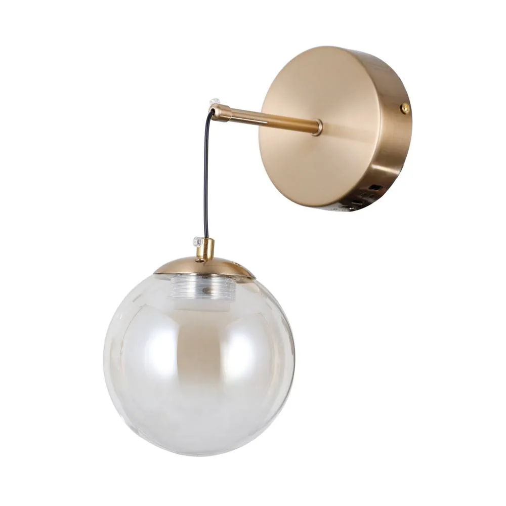 Netlighting Velada Globe Wall Lights Gold 3000K Warm White
