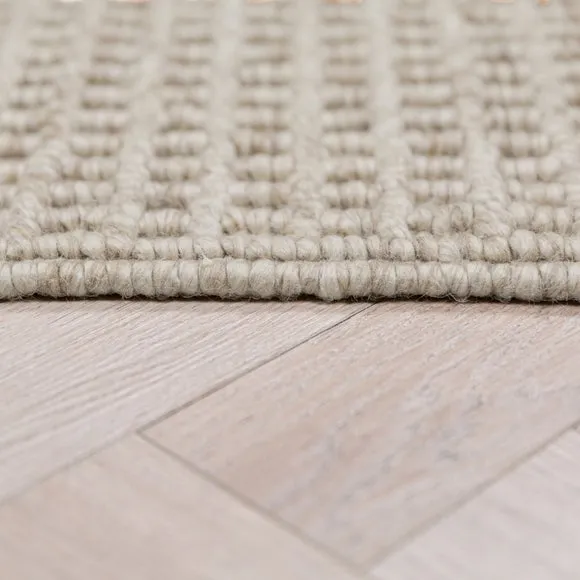 Wyatt Wool Textured Check Rug 4