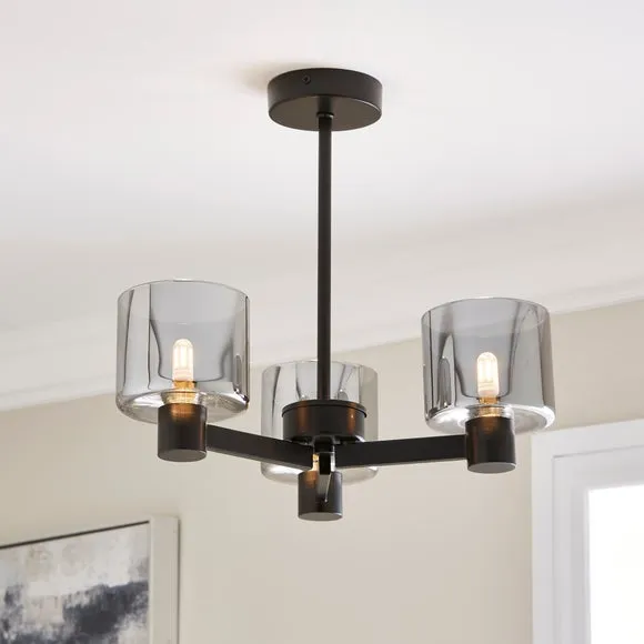 Erin 3 Light Semi Flush Ceiling Light 1
