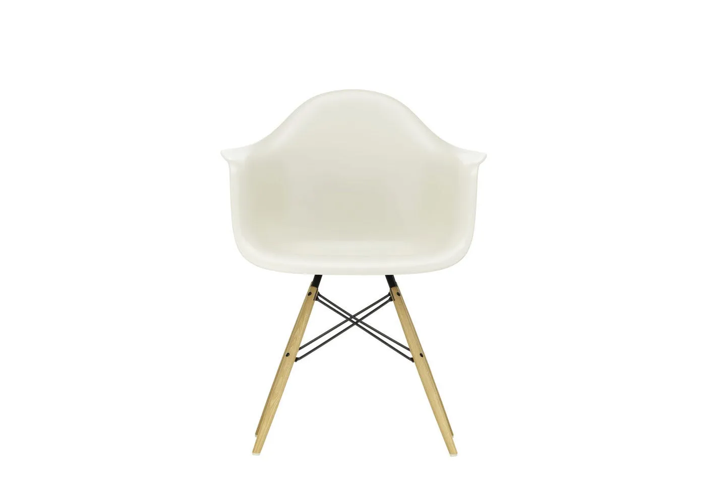 Vitra Eames DAW Armchair New Height Vitra Pebble Ash Honey Base 1