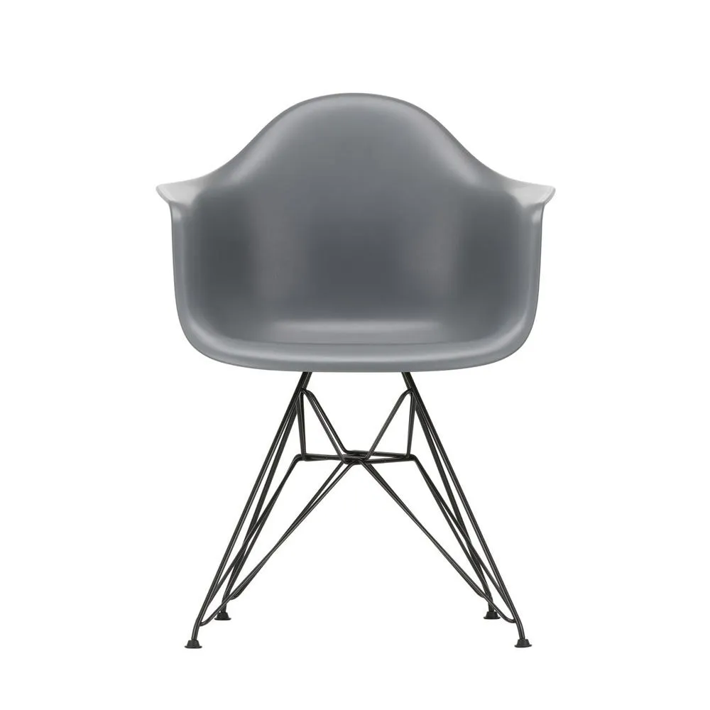 Vitra Eames DAR Armchair New Height Vitra Granite Grey Basic Dark Powder Base 1
