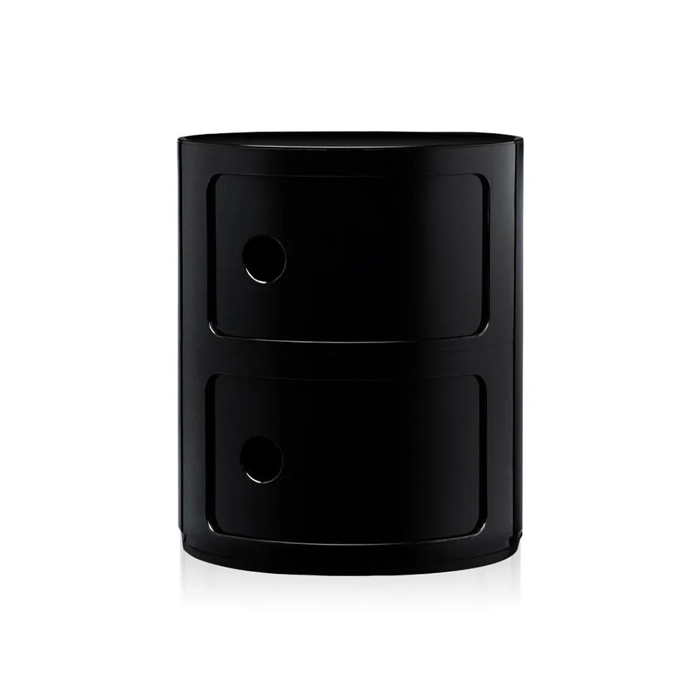 Kartell Componibili Cabinet 2 Element Black 2