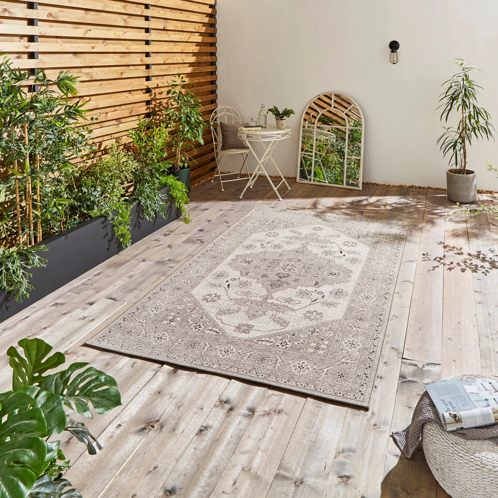 Miami 19517 Indoor Outdoor Rug Miami Grey Beige