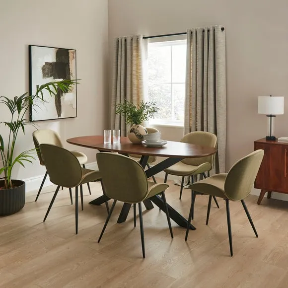 Blair Dining Chair, Tonal Fabric 2