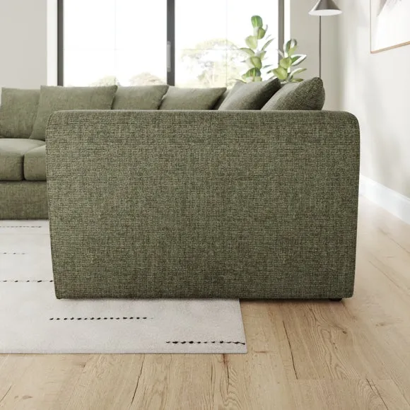 Blake Soft Texture Chenille Large Corner Sofa 2