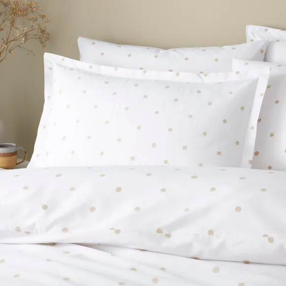 Polka Dot 100% Cotton Oxford Pillowcase