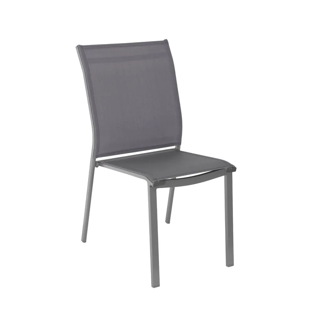 sweeek Aluminium garden table + 8 chairs in Dark Grey 4