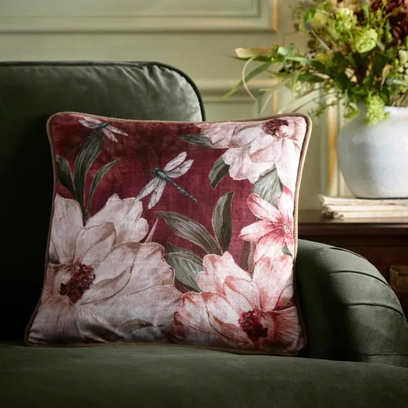 Fiorella Floral Square Filled Cushion