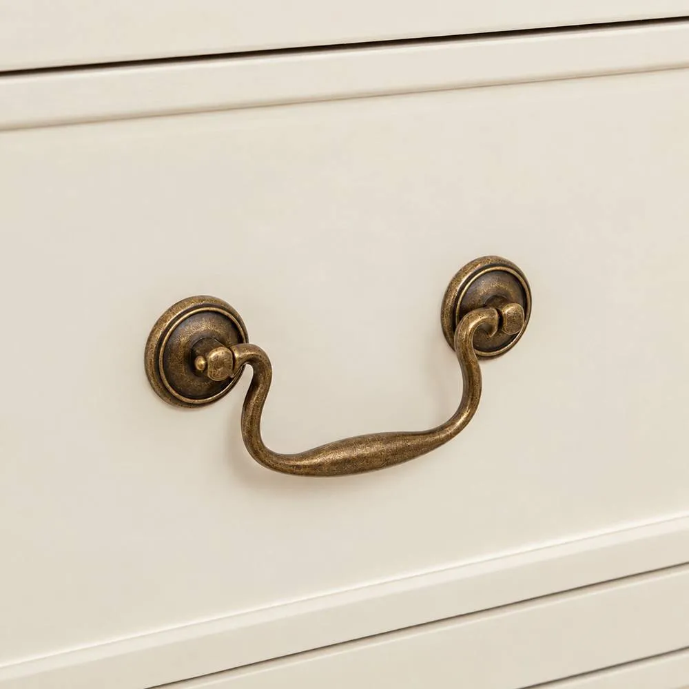 Melody Maison Ivory 3 Drawer Chest Of Drawers - Charlotte Ivory Range 3