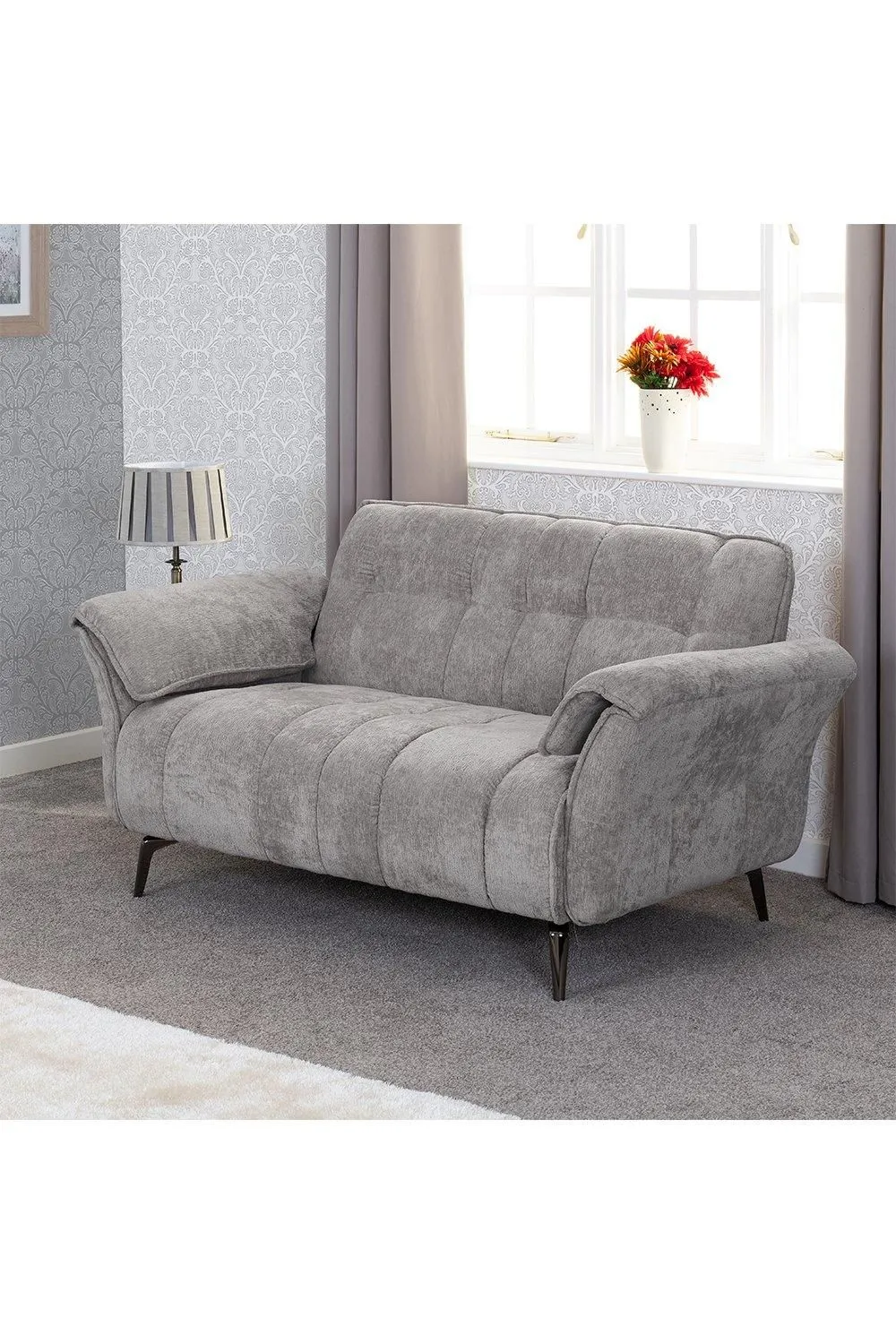 Seconique Amalfi 2 Seater Sofa in Grey