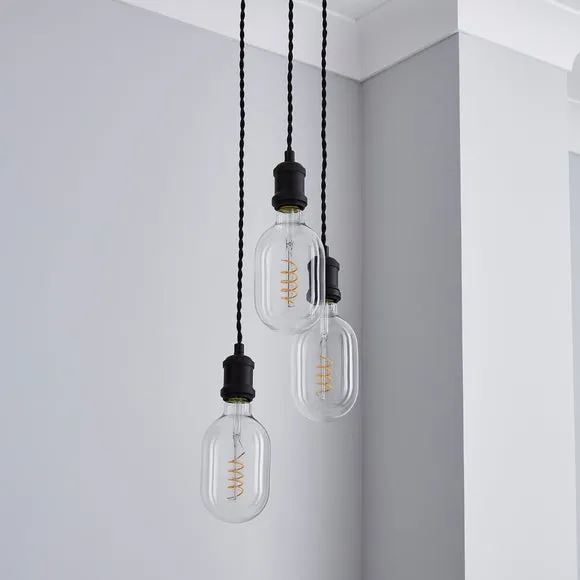 Charlie 3 Light Cluster Ceiling Light 2