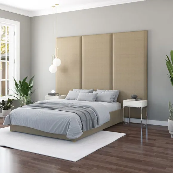 Hanging Wall Panel Dual Mount Eire Linen Headboard 5