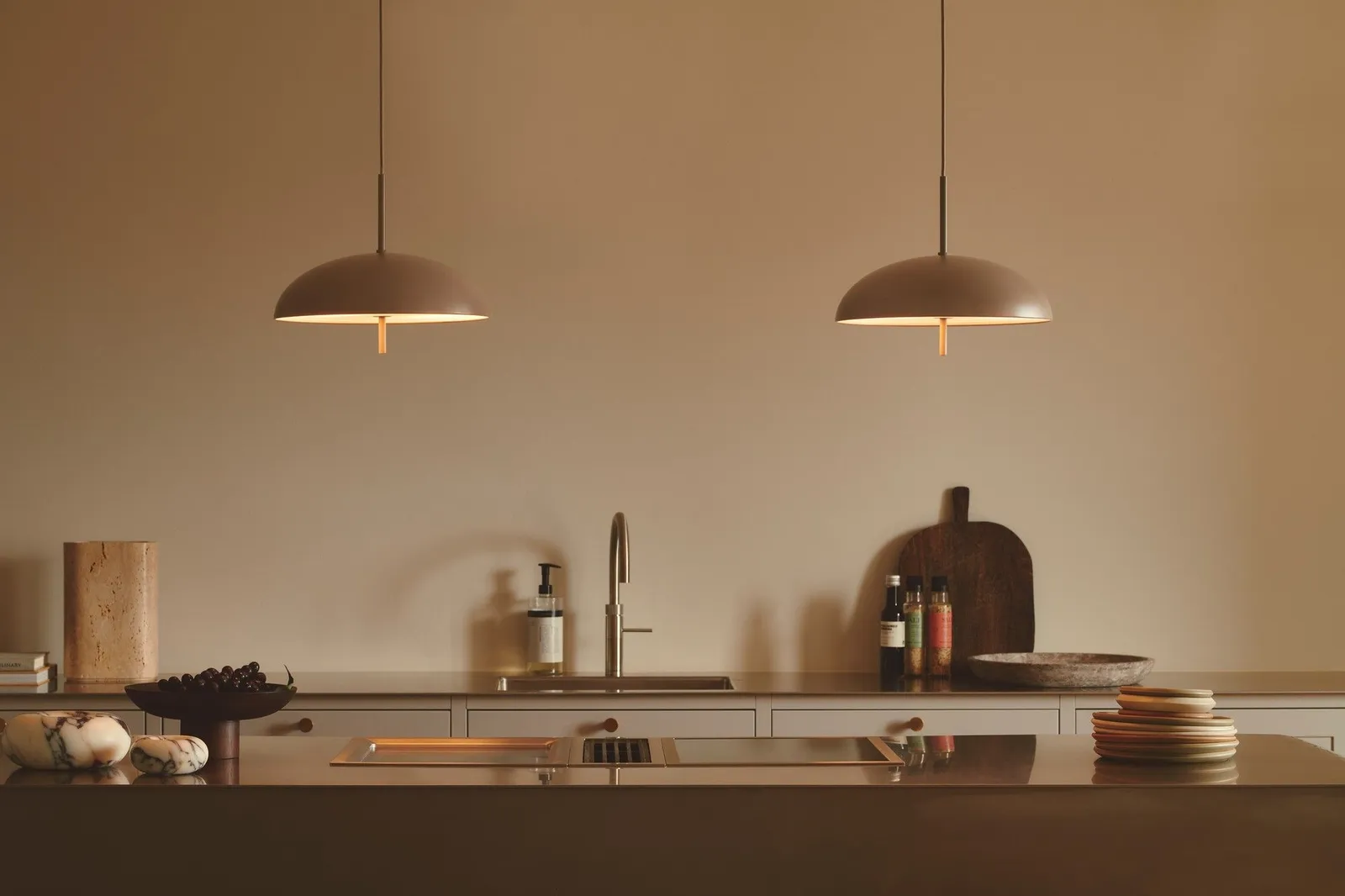 Nordlux Versale Pendant Light Brown Metal Dining Room E27 Mains 35cm 2