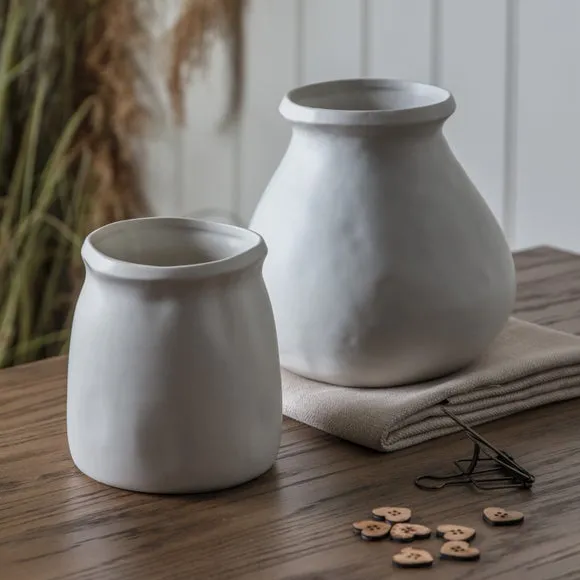 Gallery Direct Tahara Vase, Cream 4