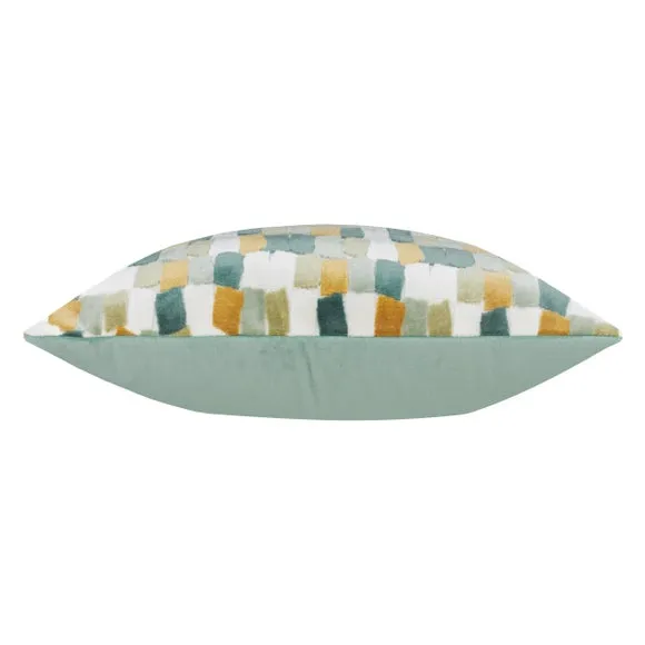 Furn. Metro Blocks Velvet Square Cushion 3