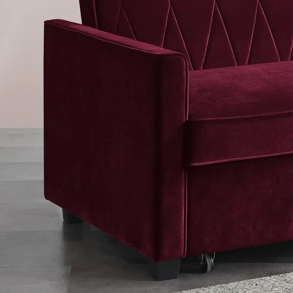 Serena Velvet 2 Seater Sofa Bed 3