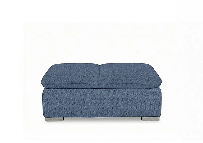 Edison Fabric Storage Chair Stool - Silverish Blue