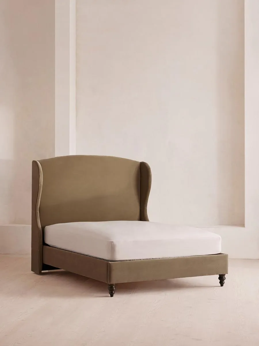 Rivas Bed, Super King, Velvet, Truffle
