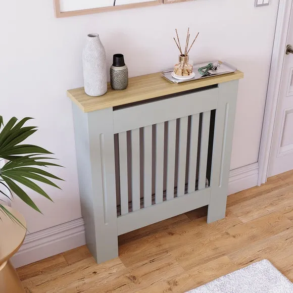 Return - Vida Designs Arlington Radiator Cover, Grey Small 3