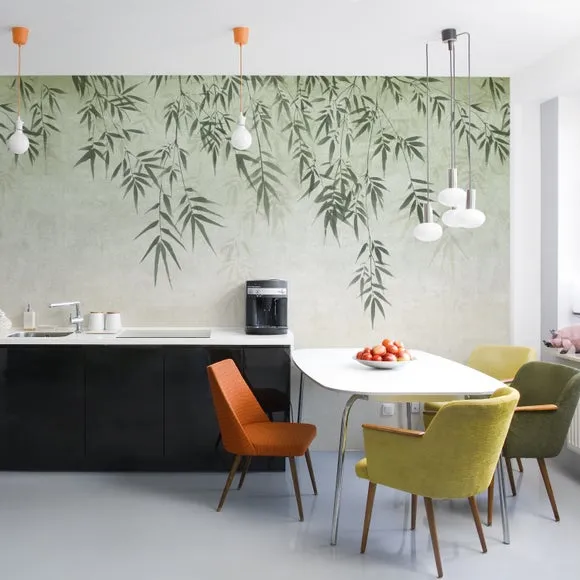 Ombre Leaf Wall Mural 1